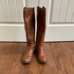 LAUREN CONRAD Devotion Cognac Riding Boots